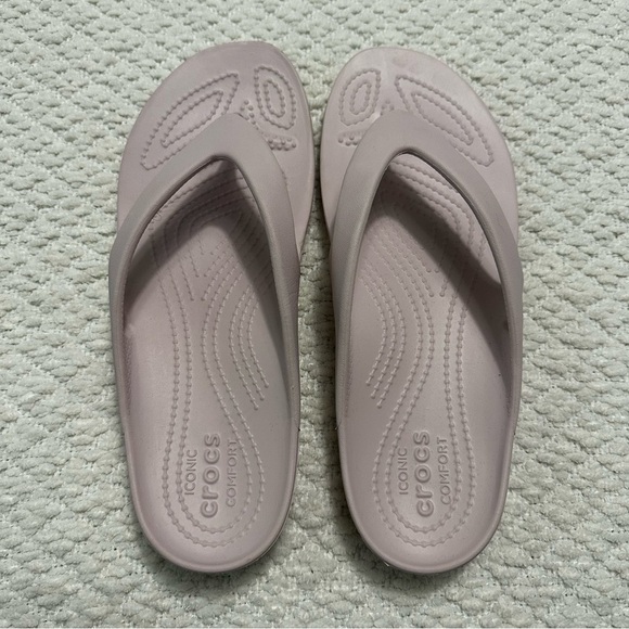 Crocs Kadee II Flip Barely Pink Women’s Size 10 - Picture 3 of 6